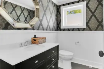 Half bath on the main floor