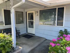 Entryway at front of the house.