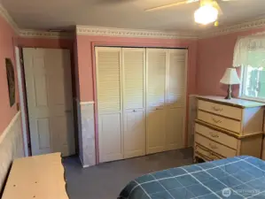 Large Closet in 2nd bedroom with closet organizer.