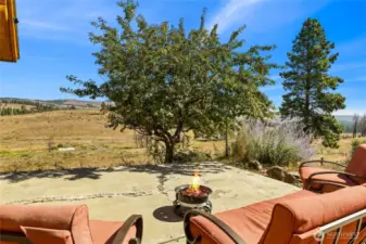 Patio off the kitchen, more views!