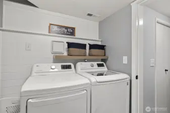 Lower level laundry