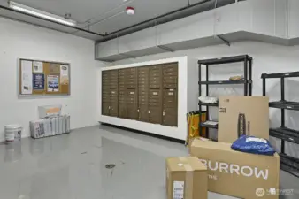 Mail & Package Delivery Room in Garage