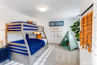 Potential to convert this bedroom into a bonus space