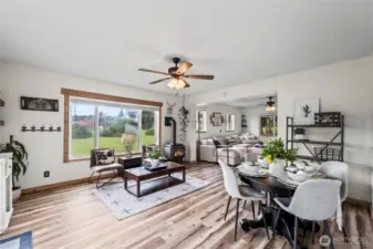 Dining & family room area