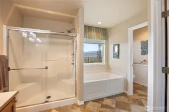Soaking tub with a view!