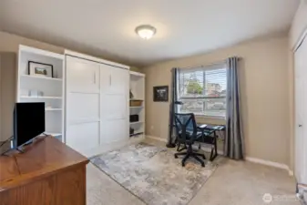 2nd bedroom (opposite side of home) with Murphy bed