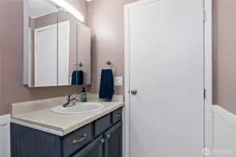 Updated Bath Featuring Adjustable LED Lighting