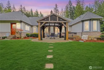 Patio and gazebo for warm summer nights!