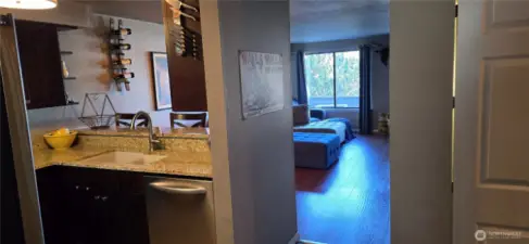 Restroom entry from primary