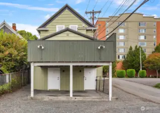 Off-street parking for six cars, plus unfinished basement/ Storage access