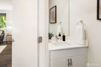 Main floor powder room.