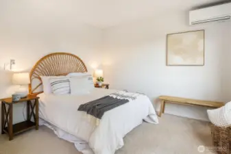First bedroom on the second floor also has AC.
