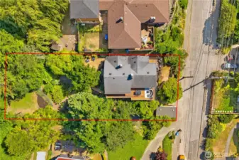a little over 10,000 sq foot lot