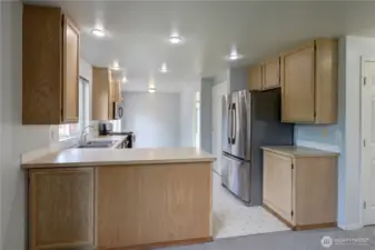 Kitchen with lots of cupboards and counter space