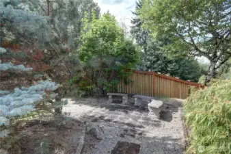 Quiet space in the backyard