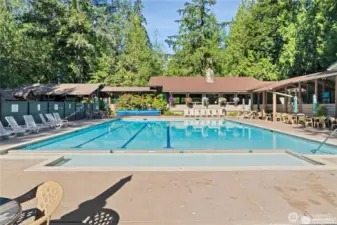 Heated community pool