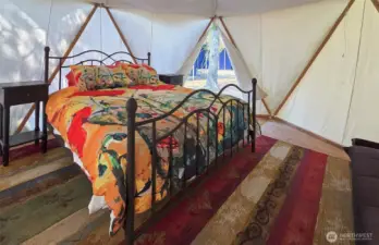 Yurt interior