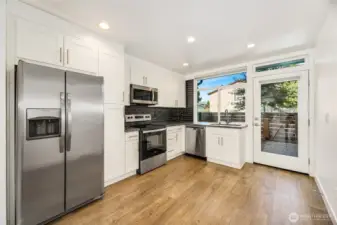 Kitchen with eating space main floor
