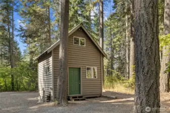 Extra storage shed, also a great bunk house!
