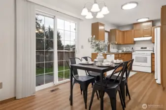 Dining area off the kitchen