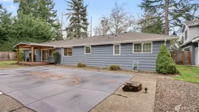 Another great view of the backyard, enjoy as is or come make it your own!