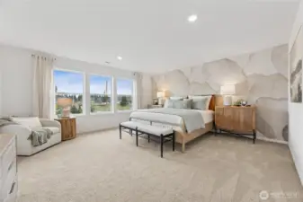 Primary bedroom fit for a king...king sized bed.   Pictures are for representational purposes only, colors and features may vary.   Pictures are for representational purposes only, colors and features may vary.