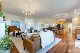 Main Living, Dining & Kitchen filled with abundant Light