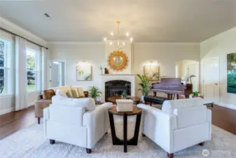 Gas Fireplace in the Main Living area