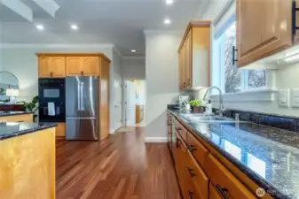 Kitchen with Granite countertops