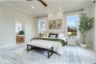 Primary ensuite with new carpet