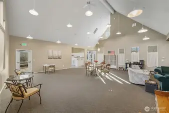 The Clubhouse is very spacious and perfect for community gatherings or to use for personal entertaining, as well.