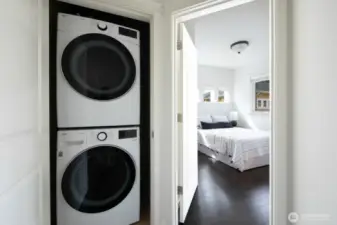 Laundry on upper level