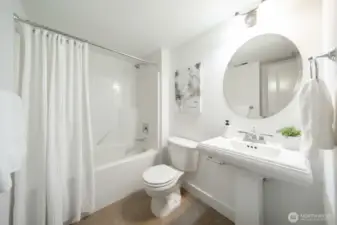 Full bath on lower level