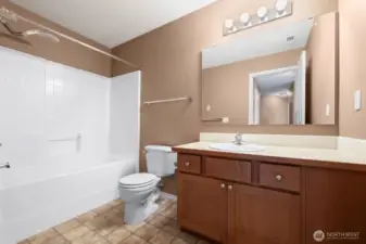 Full bathroom upstairs