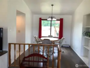 Lots of light and window views to the back yard and extended property.