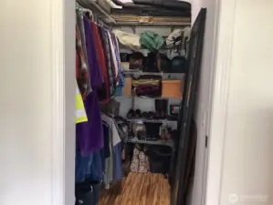 Large, spacious master closet