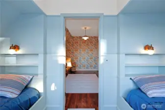 Children's bunk room.  It's in the details, look at the adorable light fixtures.