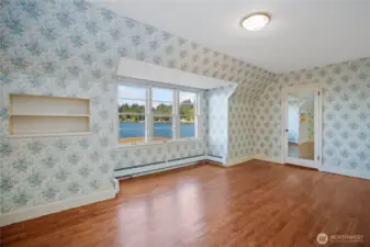 Bedroom 3 is a HUGE bedroom with views and walk-in closet.  Inside the closet is further examples of the craftsmanship and attention to detail this home holds.