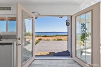 Bring the outside in with the French doors off the kitchen. Enjoy multi level deck for perfect areas of dedicated entertainment and relaxing.