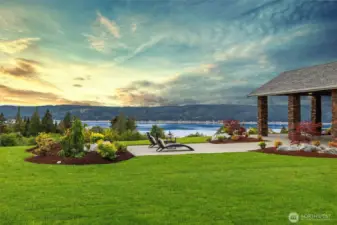 Brand new professional landscaping.