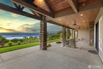 Over 1,000 SF of covered outdoor entertaining space.