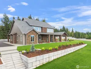 Brand new professional landscaping.