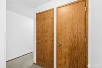Extra storage outside of unit.