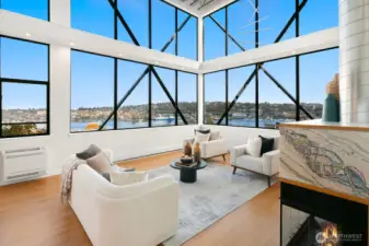 Incredible 270 degree views from living room
