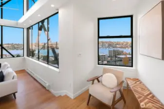 Study nook has phenomenal views!