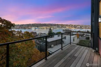 With a gas hook up this is the perfect place for grilling outdoors