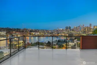 Stunning views of Downtown Seattle at night. Firework displays on New Years Eve and 4th of July are amazing!