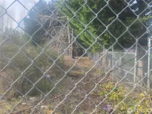 North property line bordering Blix Elementary Public School