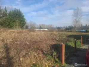 View from the end of the easement access looking Northeast