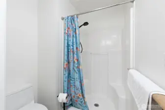 Shower in 3/4 bath.